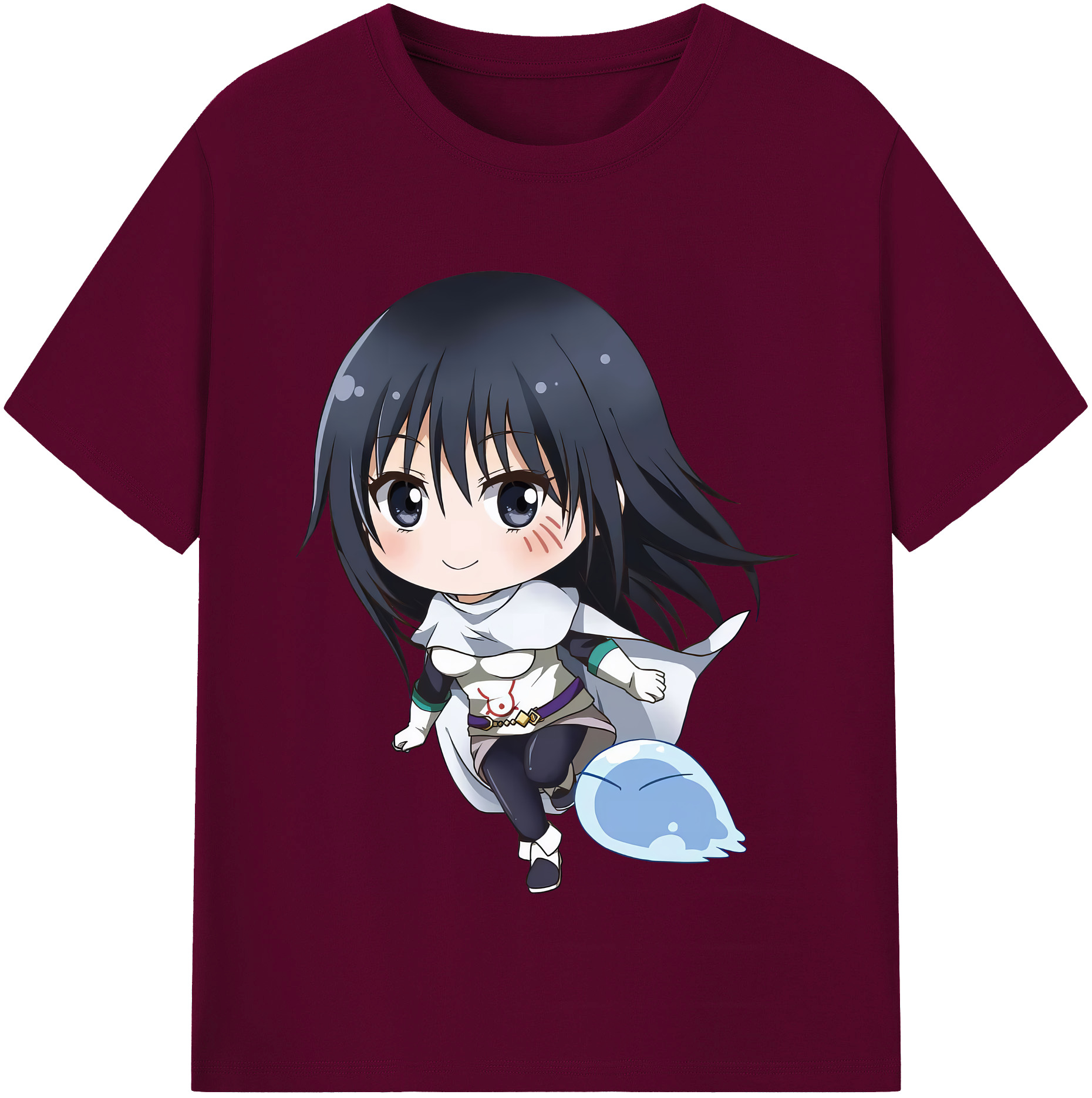 （画像用） 転スラ Regarding Reincarnated to Slime レディースカジュアルプリントTシャツ（綿100％）